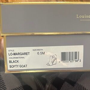 Louise et Cie Black Softy Goat Wedges